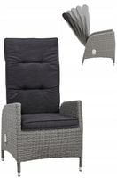 2xKRZESŁO FOTEL Krzesła Brisbane RATTAN ROZKŁADANE