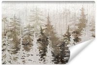 Fototapeta Ścienna LAS Drzewa Beton Mural Abstrakcja Tapeta 90cm x 60cm
