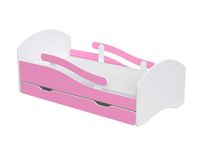 Łóżko dla dziewczynki 180x80 biały/róż materac gratis meble dziecięce