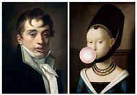 Zestaw dwóch plakatów lizak guma 70x100 cm