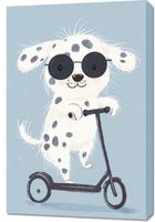 Obraz 60x90cm Wzory dla Dzieci, Dziewczynki i Chłopca - Psiecko