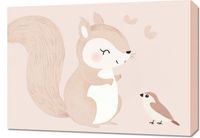 Obraz 70x50cm Wzory dla Dzieci, Dziewczynki i Chłopca - Wiewiór