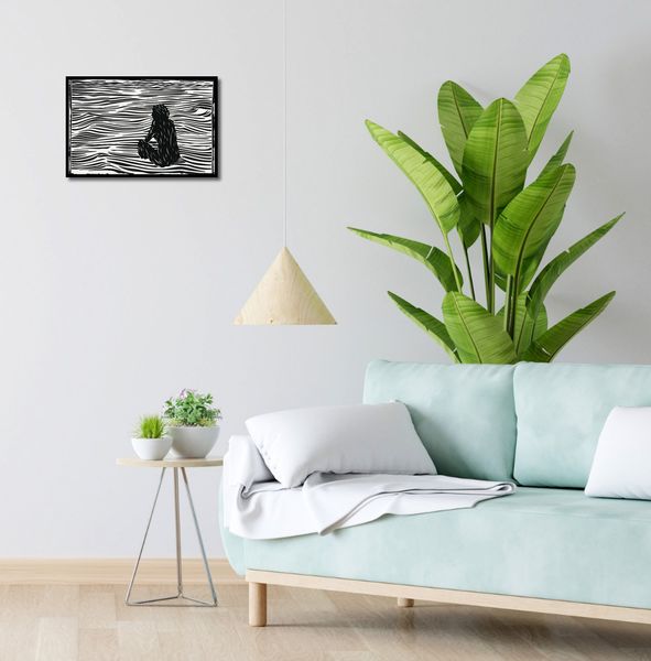 Plakat 45x30cm Złożone Fluidalne Linie zdjęcie 4