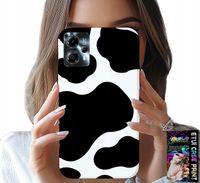 ETUI DO MOTOROLA G13 / G23 - CZARNO - BIAŁE ŁATY KROWA, MODNE WZORY