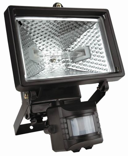 Reflektor Halogenowy + Sensor Czarny 500W na Arena.pl