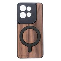 Drewniane Etui Bewood do Motorola Edge 50 Neo ORZECH AMERYKAŃSKI z MagSafe