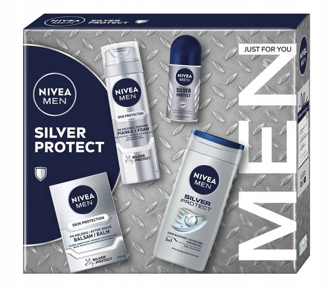NIVEA ZESTAW MEN SILVER PROTECT 4 ELEMENTY zdjęcie 2