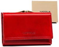 portfel damski skórzany f17501 red