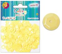 cekiny pastelowe żółte  8mm 10g | wmt-104 12szt
