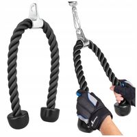 UCHWYT SZNUR DO WYCIĄGU ATLASU LINA WARKOCZ NA TRICEPS BICEPS PLECY