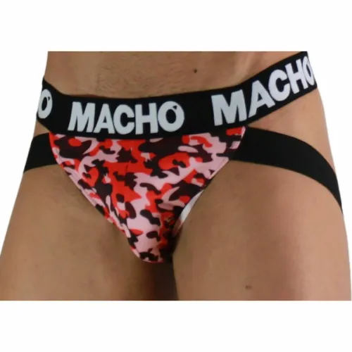 macho mx28mr jockstrap męski military red m - komfort i wsparcie na Arena.pl
