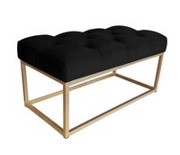 Ławka CHESTERFIELD LOFT podstawa złota pufa podnóżek MG19