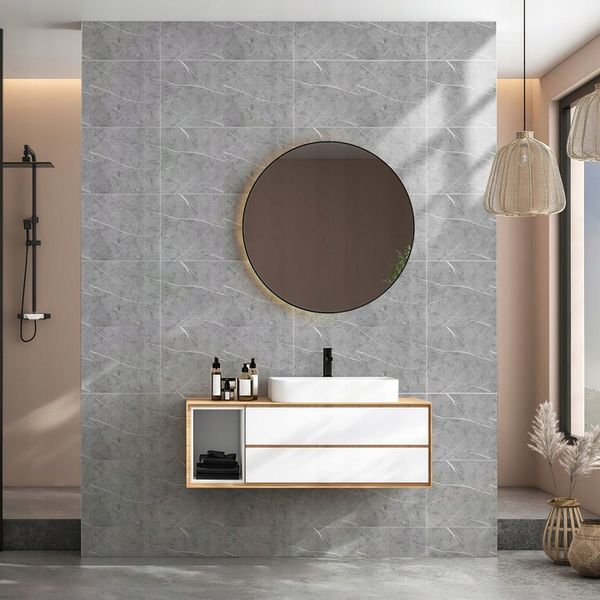 10X SAMOPRZYLEPNE PANEL SZARY MARMUR PCV ŚCIENNE PANELE LAMINAT zdjęcie 14