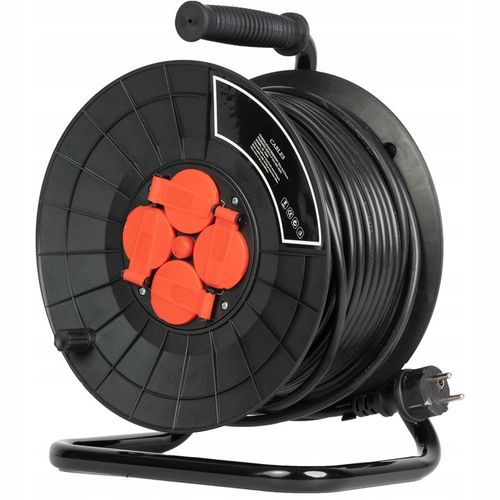 PRZEDŁUŻACZ NA BĘBNIE 3x2,5 25m BĘBNOWY BUDOWLANY ZWIJAK OGRODOWY na Arena.pl