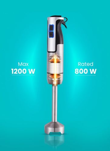 BLENDER WIELOFUNKCYJNY RĘCZNY ROZDRABNIACZ MOCNY 1200W Srebrny MIKSER na Arena.pl