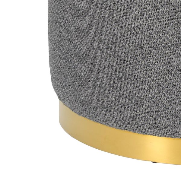 Pufa Kung XL ciemnoszara okrągła zdjęcie 4