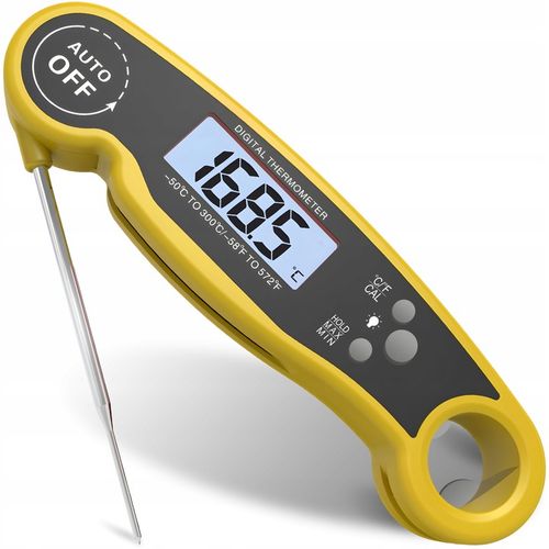 TERMOMETR KUCHENNY CYFROWY DO MIĘSA ŻYWNOŚCI NA GRILL SZPILKOWY LCD -50°C + na Arena.pl