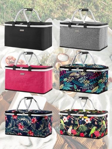 Kosz piknikowy koszyk termiczny składany na piknik zakupy prezent ZAGATTO na Arena.pl