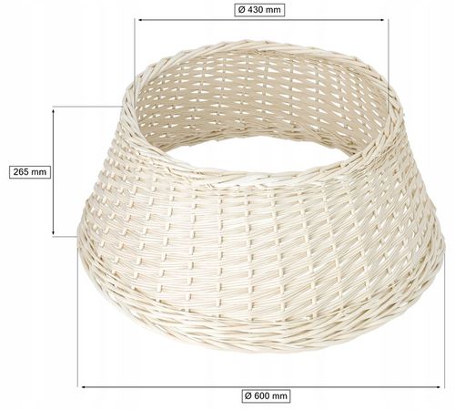 OSŁONA WIKLINOWA Ø60CM NA STOJAK POD CHOINKĘ BOHO na Arena.pl