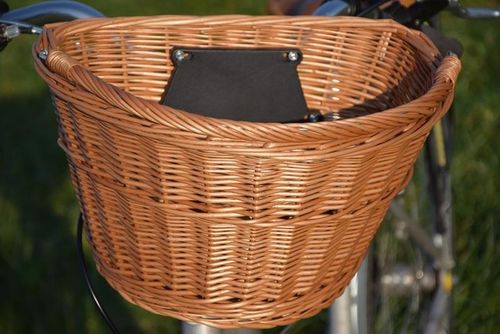 Kosz wiklinowy na rower koszyk ROWEROWY na click wiklina polski 3 kolory na Arena.pl