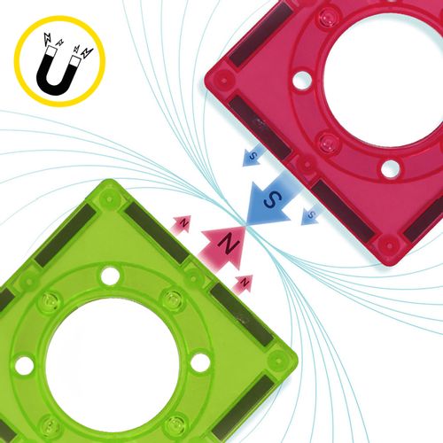 Klocki Magnetyczne 3D Świecące Konstrukcyjne Edukacyjne 83 elementy na Arena.pl