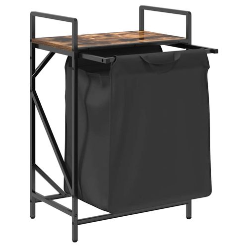 Kosz na pranie 1 komora z półką, przydymiony dąb na Arena.pl