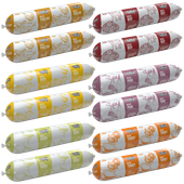 KARMA DLA PSA – MOKRA KARMA BATON MIX SMAKÓW 6 MIĘSNYCH 12x900g | TUFTUF