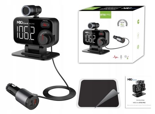 Transmiter FM Bluetooth 5.0 ładowarka USB QC 3.0 na Arena.pl