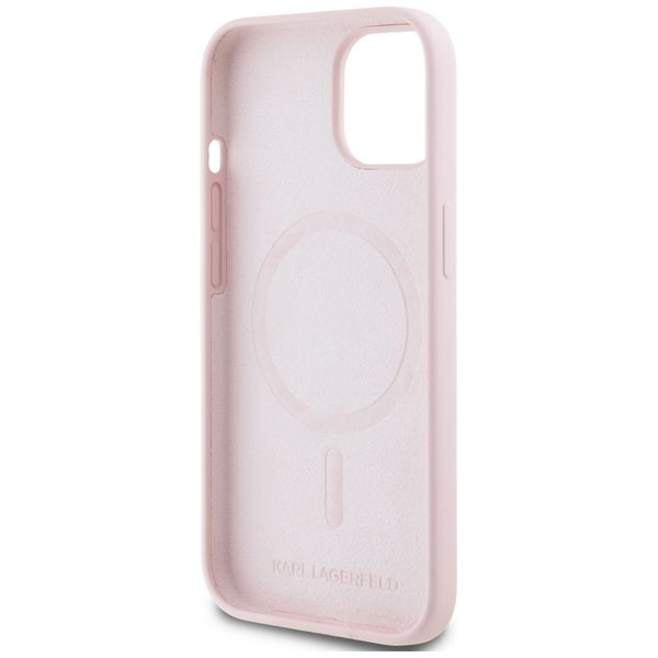 Etui Karl Lagerfeld do iPhone 15 Plus, Różowy, MagSafe zdjęcie 7