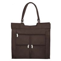 torba zakupowa z microfibry sanchez casual - brązowa