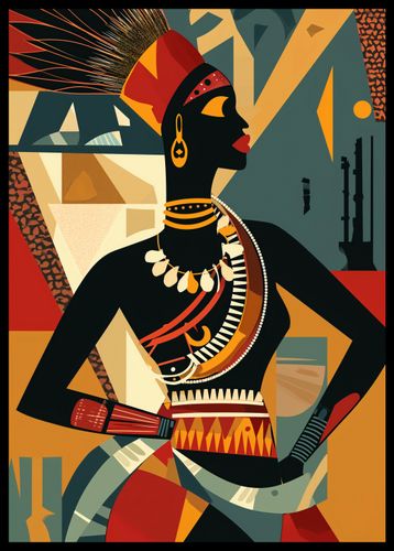 Plakat 42x59,4cm Afrykańska Mozaika na Arena.pl