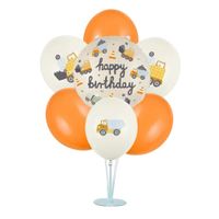 Zestaw balonów na stojaku Plac Budowy Happy Birthday