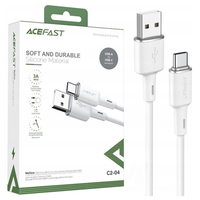 Acefast kabel USB - USB Typ C 1,2m, 3A biały (C2-04 white)