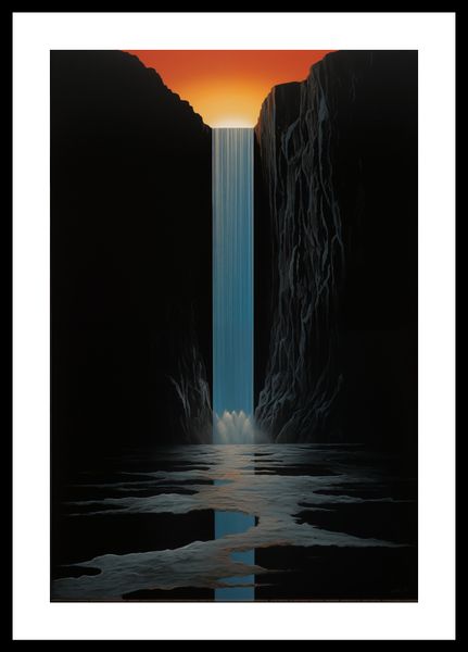 Plakat 30x45cm Wodospad Światła zdjęcie 3