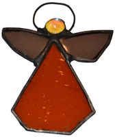 Anioł aniołek szkło witrażowe zawieszka dekoracja prezent