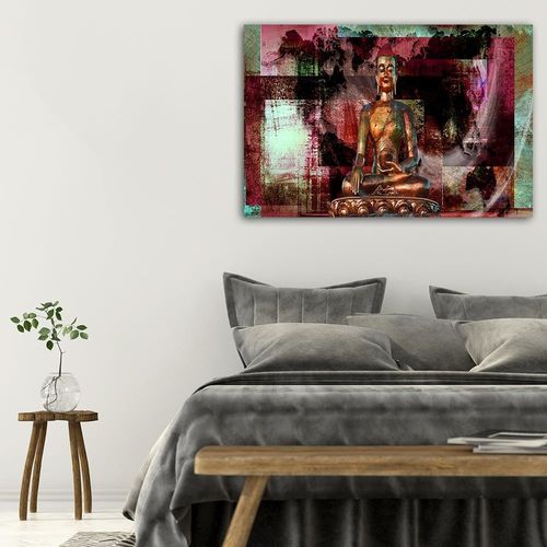 Obraz na płótnie - Canvas, Budda abstrakcyjny 90x60 na Arena.pl