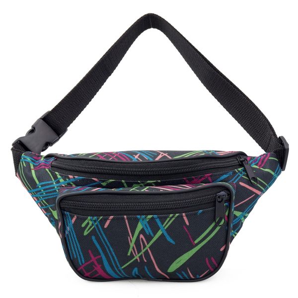 NERKA saszetka biodrówka torebka damska polska N098 czarna zdjęcie 2