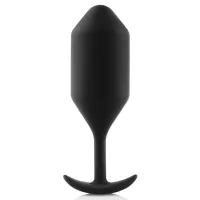 b-vibe snug plug 4 black - anatomiczny model silikonowy 255g