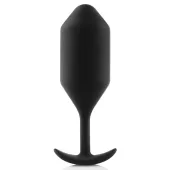b-vibe snug plug 4 black - anatomiczny model silikonowy 255g