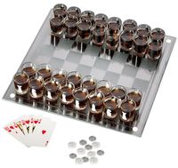 Imprezowe SZACHY Deluxe - Alkoholowa Gra z Kieliszkami