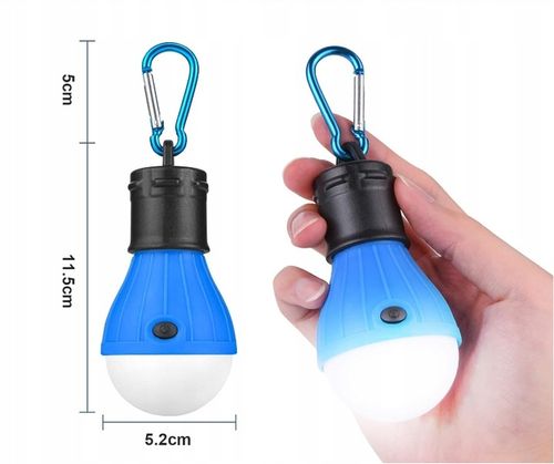 LAMPA KEMPINGOWA BIWAKOWA LED LATARKA LAMPKA DO NAMIOTU KARABIŃCZYK 5 SZT na Arena.pl
