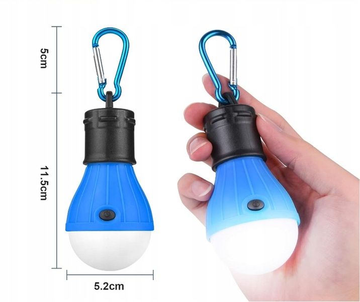 LAMPA KEMPINGOWA BIWAKOWA LED LATARKA LAMPKA DO NAMIOTU KARABIŃCZYK 5 SZT zdjęcie 3