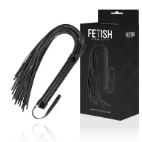 fetish submissive bat skorzany wegański 28cm czarny