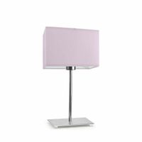 Lampka AMALFI abażur jasny fioletowy stelaż chrom
