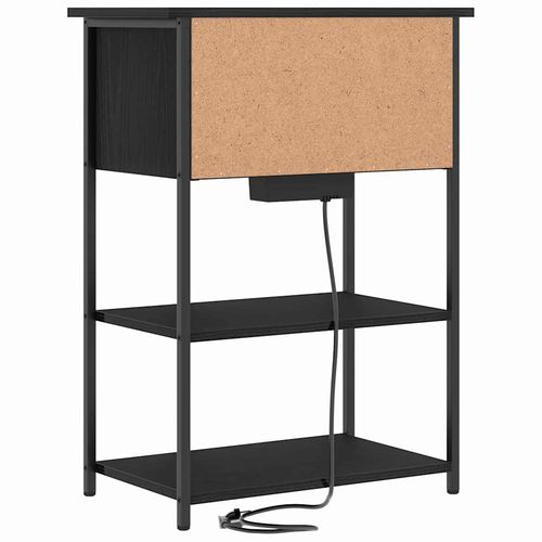 Szafka Nocna Czarny dąb 55 x 31 x 76 cm Materiał drewnopochodny na Arena.pl