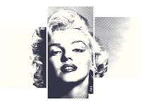 60 90CM OBRAZ 3 ELEM MARILYN MONROE ŚCIENNY DRUK PŁÓTNO