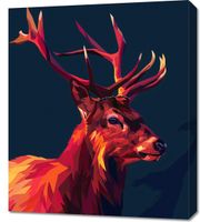 Obraz 60x70cm Jeleń w Geometrii