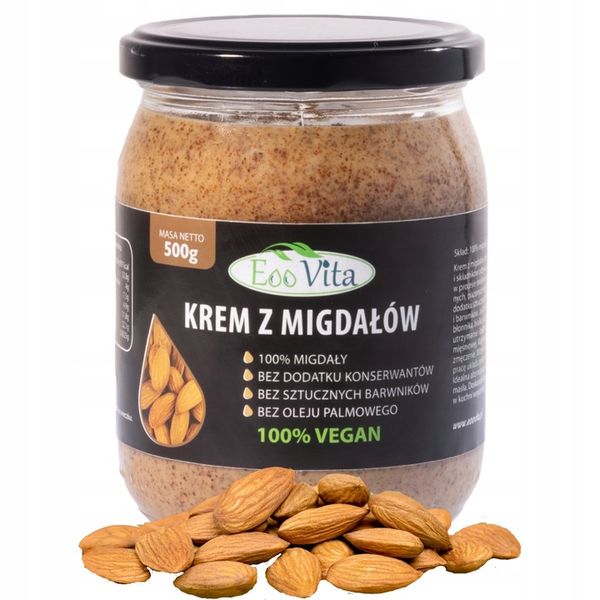 Pasta masło z migdałów migdałowe 500g zdjęcie 1