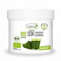 Sok z Młodego Jęczmienia BIO Proszek Ekologiczny Witaminy 100g NatVita