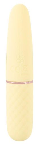 mini wibrator cuties silikonowy żółty usb 10,5 cm na Arena.pl